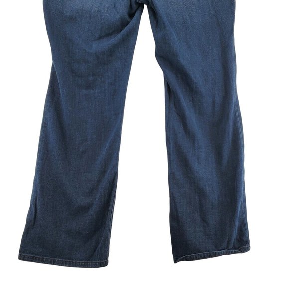 IZOD Jeans Women's 5-Pocket Dark Wash Denim Boot Cut Stretch Blue 33/32 - Picture 8 of 11